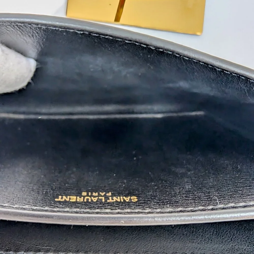 Yves Saint Laurent Sunset Black and White Shoulder Bag - Picture 15 of 16